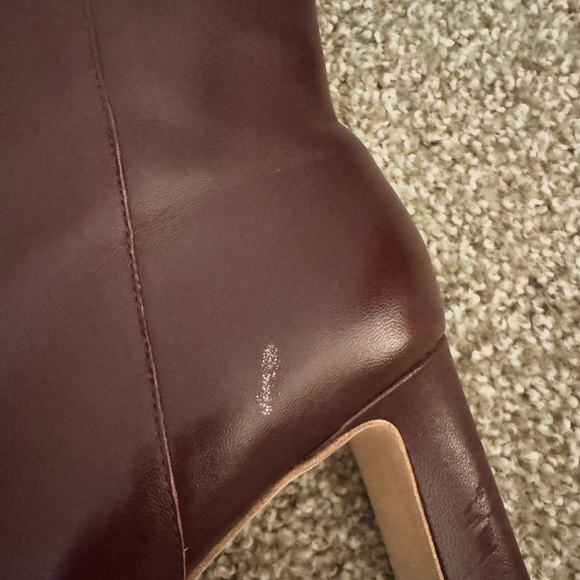 Reformation Gillian Ankle Boot from size 9.5 in color Ruby. - Picture 5 of 7